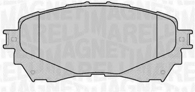 MAGNETI MARELLI 363916060677 -  Комплект тормозных колодок, дисковый тормоз